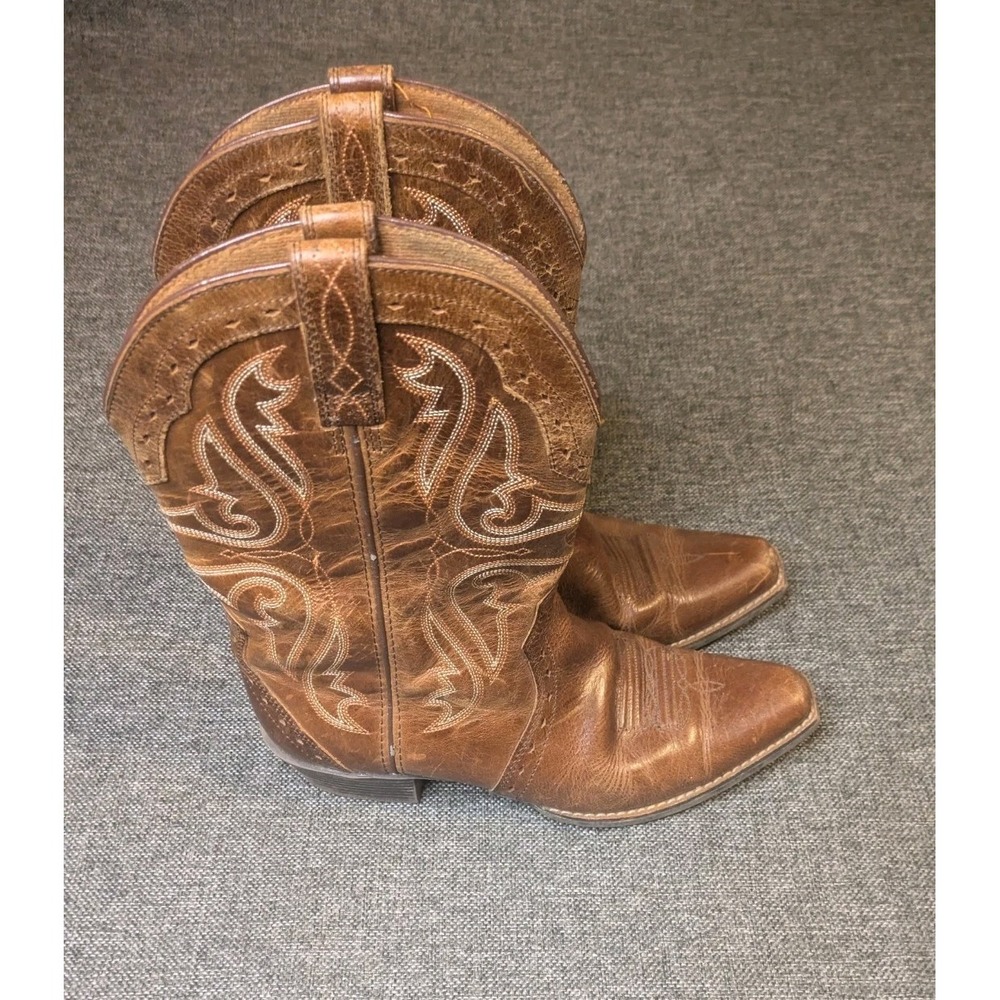 Ariat Heritage R Toe Western Rustic Brown Cowboy Boots - Women's Size 4.5 US